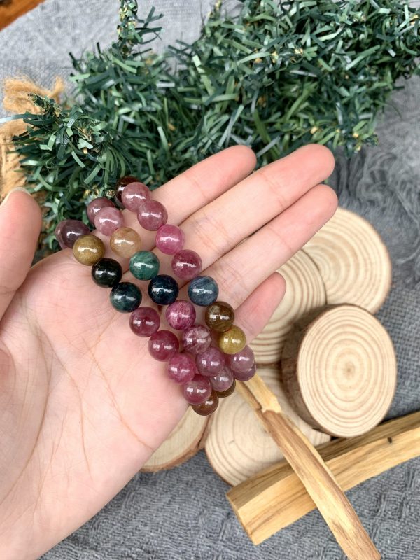 Vòng tay Tourmaline đa sắc 9mm - Vòng đơn | CADA DECOR