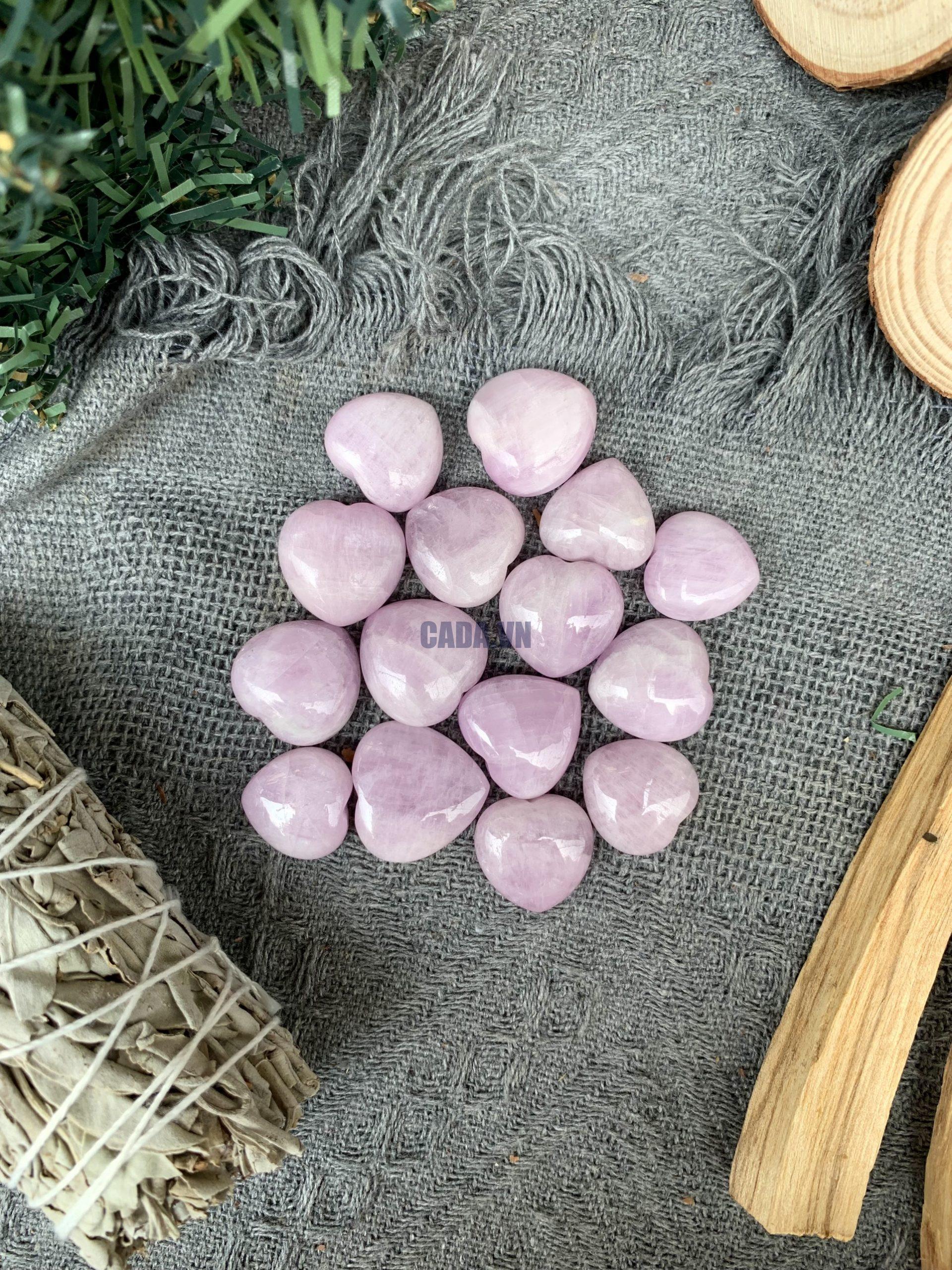 Trái tim Kunzite | Đá trang trí, sưu tầm, healing | CADA DECOR