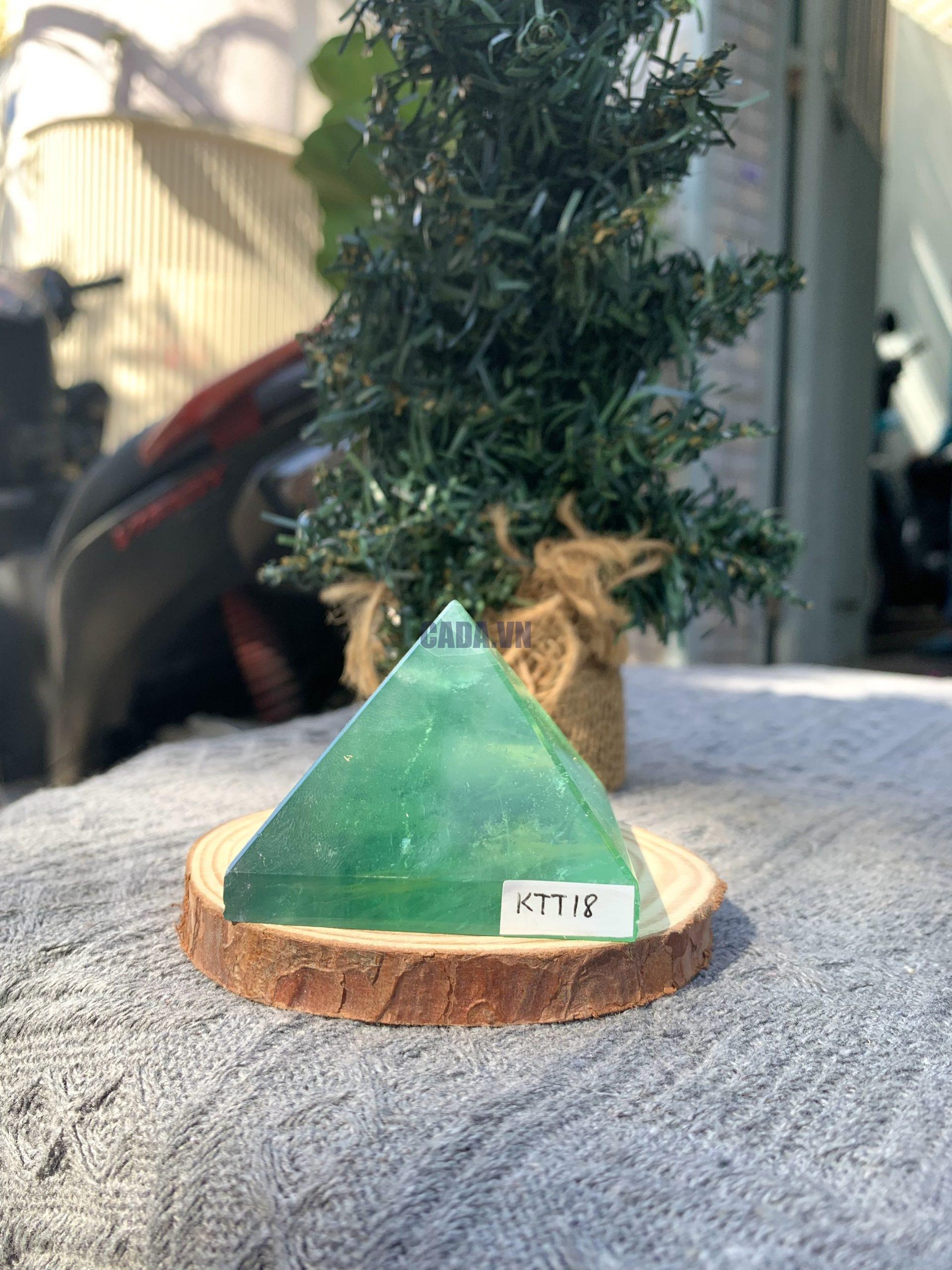 KIM TỰ THÁP ĐÁ FLUORITE (KTT18) KT: 4,3*5,4 CM - KL: 0,175 KG
