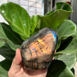 ĐÁ XÀ CỪ - HẮC NGUYỆT QUANG - Labradorite (XC182) - KL: 0,524KG