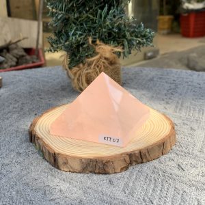 KIM TỰ THÁP ĐÁ THẠCH ANH HỒNG (KTT07) KT: 4,7*6,5 CM - KL: 0,225 KG 