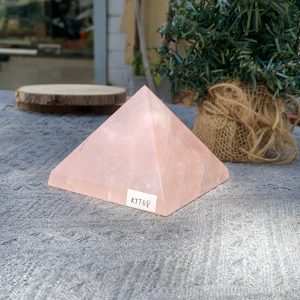KIM TỰ THÁP ĐÁ THẠCH ANH HỒNG (KTT08) KT: 6,3*8,3 CM - KL: 0,455 KG 