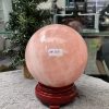 Bi cầu Thạch Anh Hồng – Rose Quartz Sphere (BH209), ĐK: 10,83CM, KL: 1,81KG