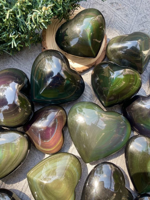 Trái tim Rainbow Fluorite | Đá trang trí, sưu tầm, healing | CADA DECOR