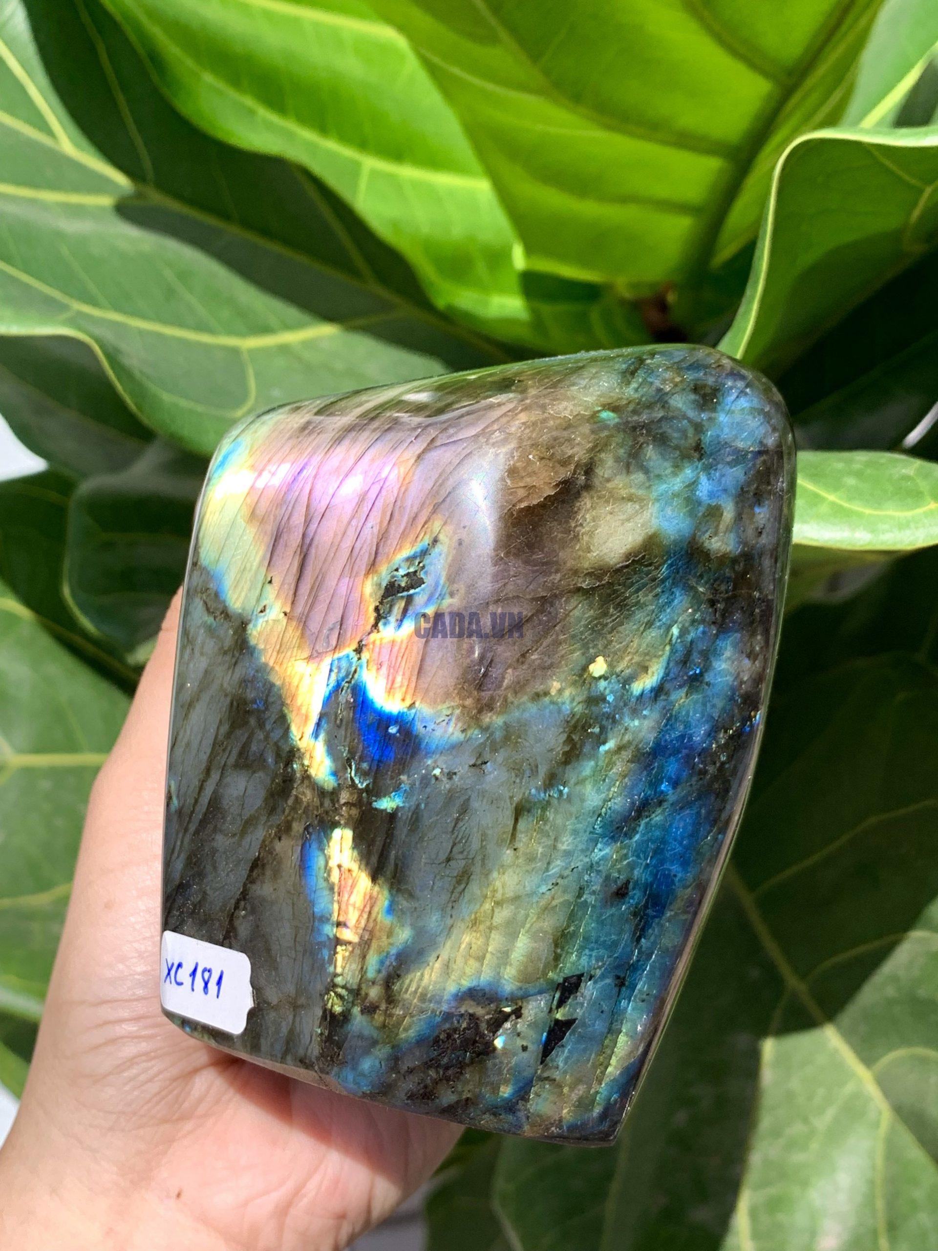 ĐÁ XÀ CỪ - HẮC NGUYỆT QUANG - Labradorite (XC181) - KL: 1,080KG