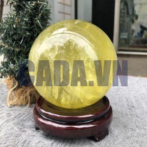 Bi Cầu Thạch Anh Vàng – Citrine Sphere (BV86) - KL: 2,15 KG - ĐK: 11,62CM