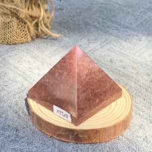 KIM TỰ THÁP ĐÁ THẠCH ANH DÂU ĐỎ - Strawberry Quartz (KTT29) KT: 4,5*5,1 CM - KL: 0,135 KG 