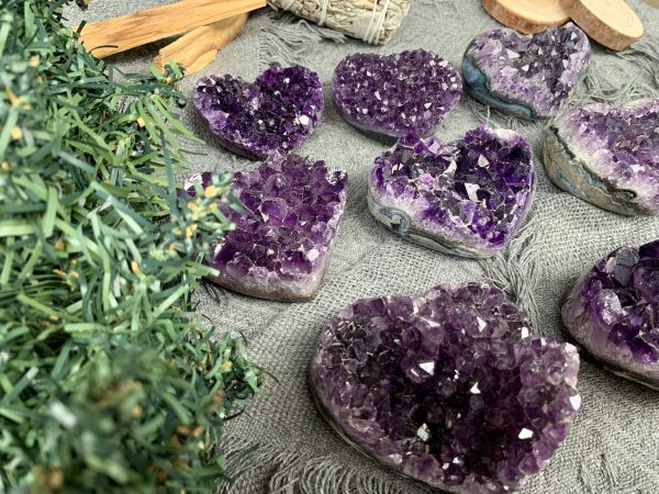 Trái tim Amethyst | Đá trang trí, sưu tầm, healing | CADA DECOR