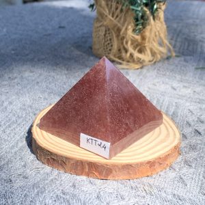 KIM TỰ THÁP ĐÁ THẠCH ANH DÂU ĐỎ - Strawberry Quartz (KTT24) KT: 4,3*4,8 CM - KL: 0,115 KG 