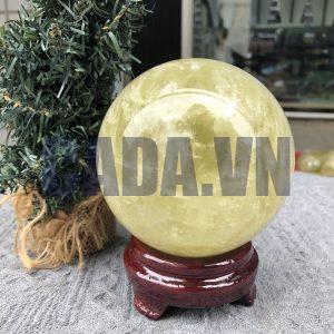 Bi Cầu Thạch Anh Vàng – Citrine Sphere (BV94) - KL: 1,515 KG - ĐK: 10,35 CM