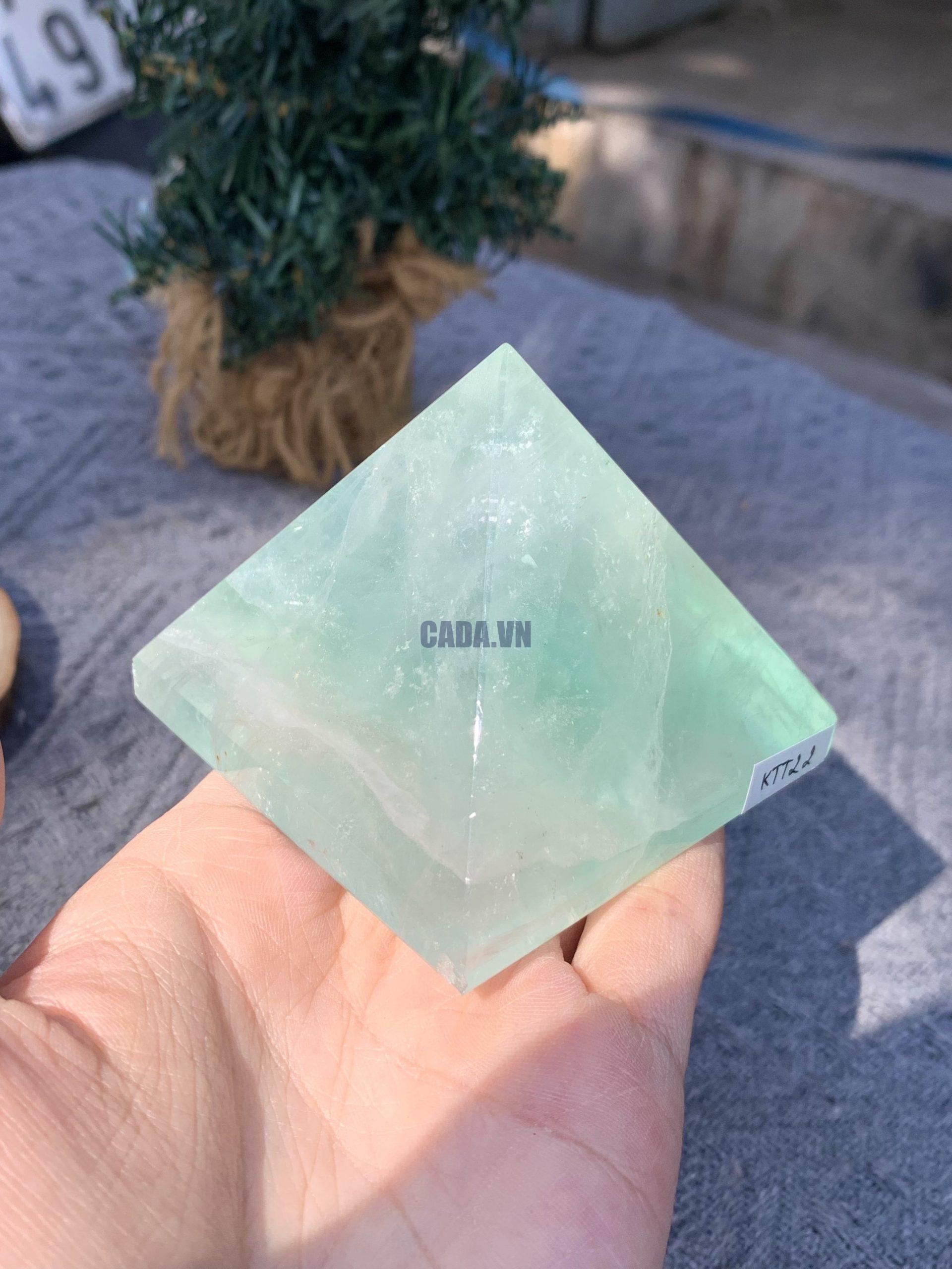 KIM TỰ THÁP ĐÁ FLUORITE (KTT22) KT: 5,5*6,4 CM - KL: 0,295 KG 