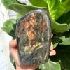 ĐÁ XÀ CỪ – HẮC NGUYỆT QUANG – Labradorite (XC185) – KL: 0,976KG