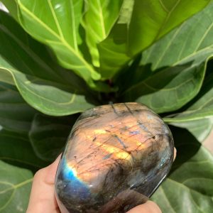 ĐÁ XÀ CỪ - HẮC NGUYỆT QUANG - Labradorite (XC182) - KL: 0,524KG