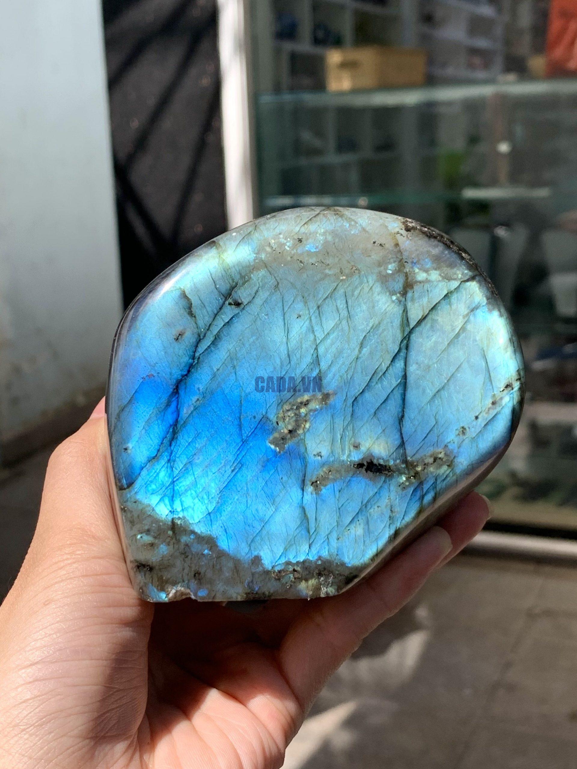 ĐÁ XÀ CỪ - HẮC NGUYỆT QUANG - Labradorite (XC184) - KL: 0,634KG