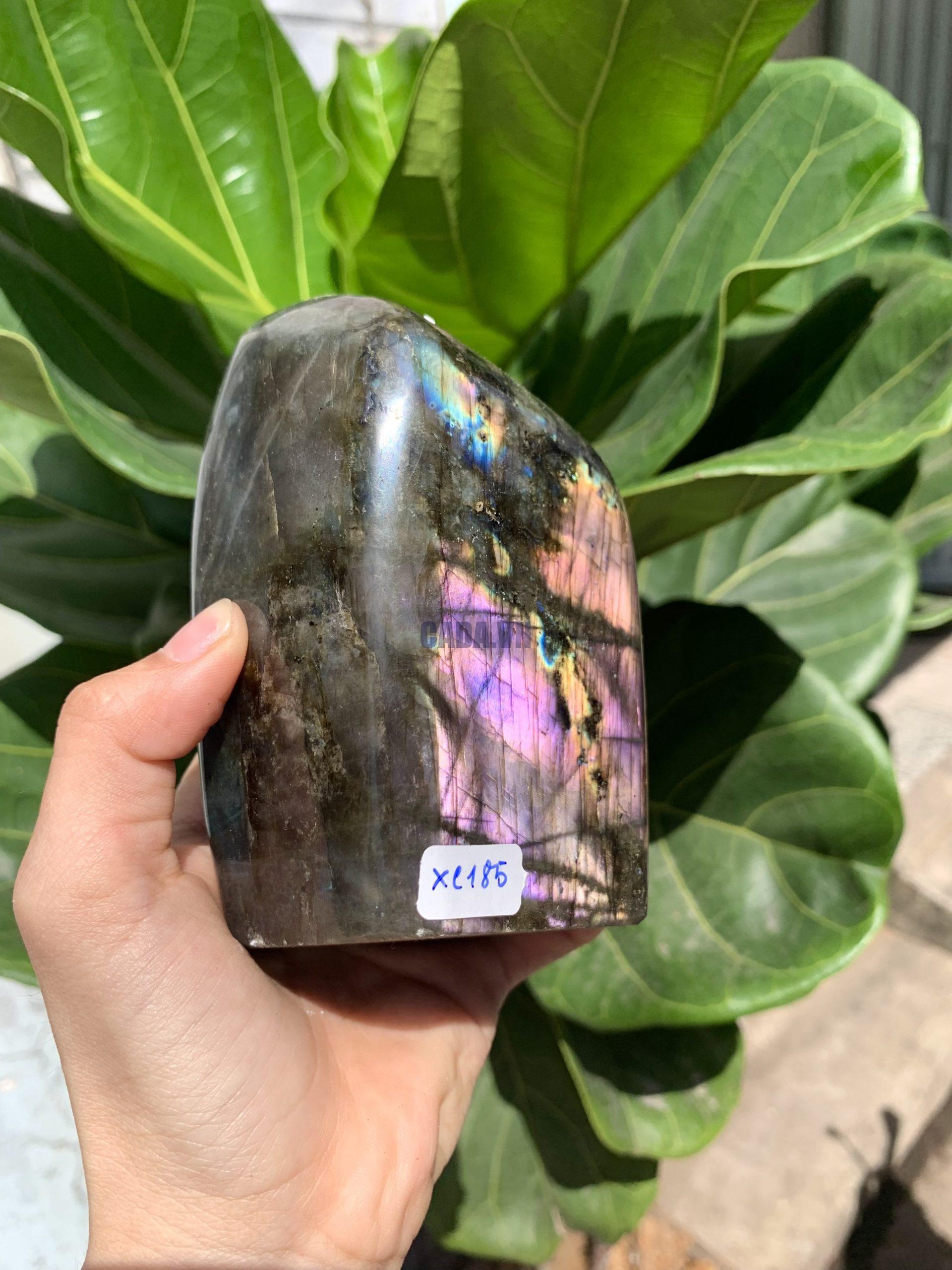 ĐÁ XÀ CỪ - HẮC NGUYỆT QUANG - Labradorite (XC185) - KL: 0,976KG