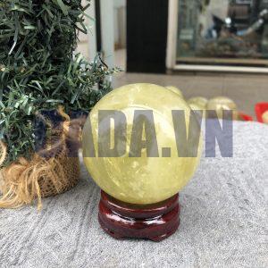 Bi Cầu Thạch Anh Vàng – Citrine Sphere (BV81) - KL: 0,6 KG - ĐK: 7,64 CM