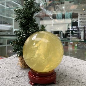 BI CẦU THẠCH ANH VÀNG SAO (TAVS06) ĐK: 10,83CM, KL: 1,7KG