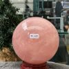 Bi cầu Thạch Anh Hồng – Rose Quartz Sphere (BH220), ĐK: 12,10CM, KL: 2,495KG