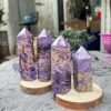 Trụ đá mắt rồng - Charoite | Đá trang trí, sưu tầm, healing | CADA DECOR
