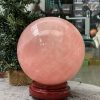 Bi cầu Thạch Anh Hồng – Rose Quartz Sphere (BH220), ĐK: 12,10CM, KL: 2,495KG