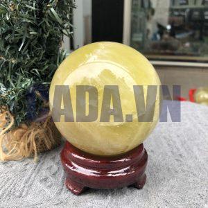 Bi Cầu Thạch Anh Vàng – Citrine Sphere (BV88) - KL: 1,06 KG - ĐK: 9,24 CM