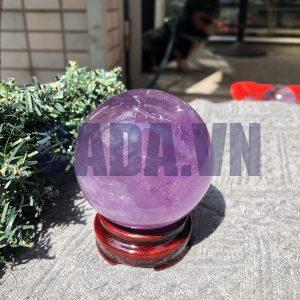 BI CẦU THẠCH ANH TÍM (CT03) - ĐK: 7,23 CM - KL: 511,5 GRAM
