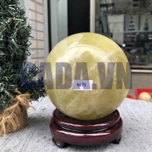 Bi Cầu Thạch Anh Vàng – Citrine Sphere (BV83) - KL: 2,78 KG - ĐK: 12,74 CM