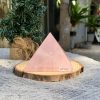 KIM TỰ THÁP ĐÁ THẠCH ANH HỒNG (KTT10) KT: 6,5*7,7 CM - KL: 0,405 KG 