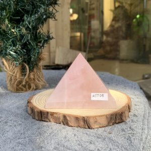 KIM TỰ THÁP ĐÁ THẠCH ANH HỒNG (KTT05) KT: 5,8*7,3 CM - KL: 0,330 KG 