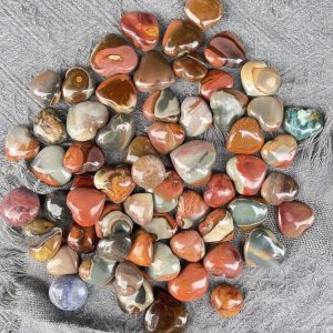 Trái tim Polychrome Jasper | Đá trang trí, sưu tầm, healing | CADA DECOR