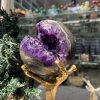 Bi Cầu Miệng Cười Thạch Anh Tím – Amethyst (BTH13) – KL: 0,615 KG – ĐK: 8,3CM
