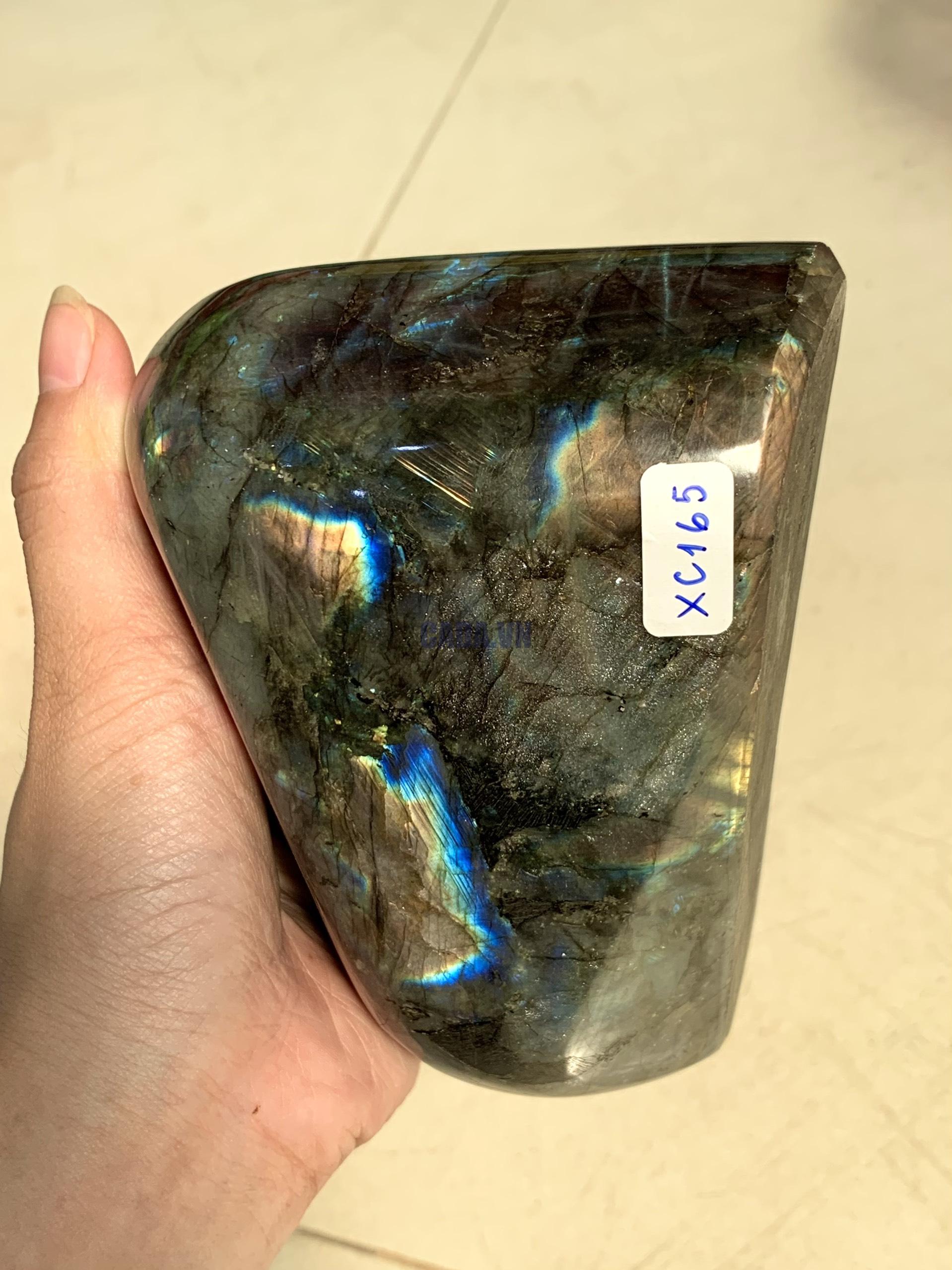 ĐÁ XÀ CỪ - HẮC NGUYỆT QUANG - Labradorite (XC165) - KL: 1,052KG