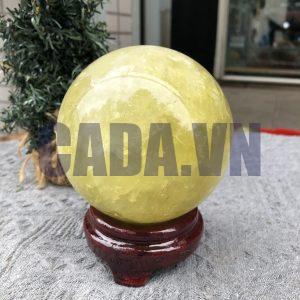 Bi Cầu Thạch Anh Vàng – Citrine Sphere (BV110) - KL: 1,465 KG - ĐK: 10,25CM