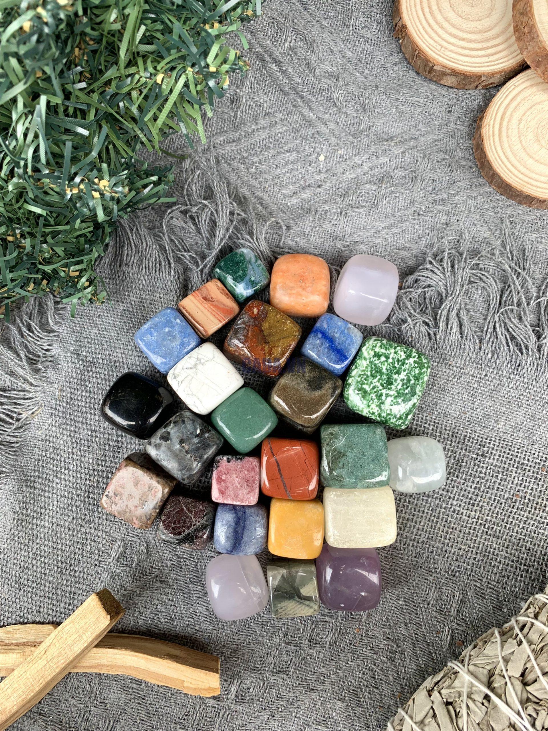 Cube mix nhiều loại đá | Đá trang trí, sưu tầm, healing | CADA DECOR