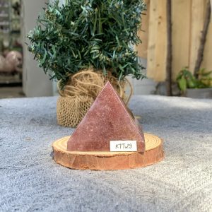 KIM TỰ THÁP ĐÁ THẠCH ANH DÂU ĐỎ - Strawberry Quartz (KTT29) KT: 4,5*5,1 CM - KL: 0,135 KG 