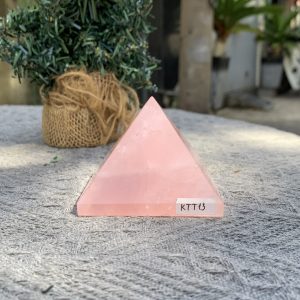 KIM TỰ THÁP ĐÁ THẠCH ANH HỒNG (KTT13) KT: 5,2*6,4 CM - KL: 0,235 KG 