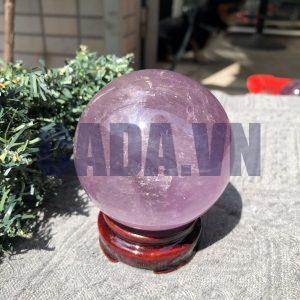 BI CẦU THẠCH ANH TÍM (CT02) - ĐK: 7,64 CM - KL: 598 GRAM