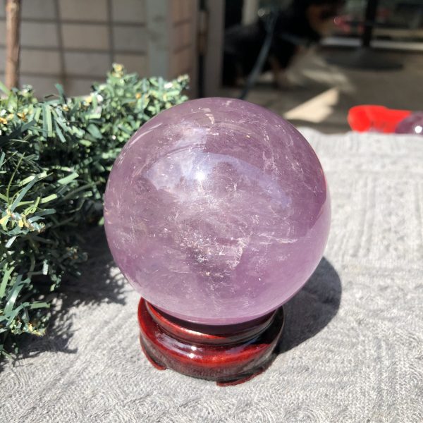 BI CẦU THẠCH ANH TÍM (CT02) - ĐK: 7,64 CM - KL: 598 GRAM