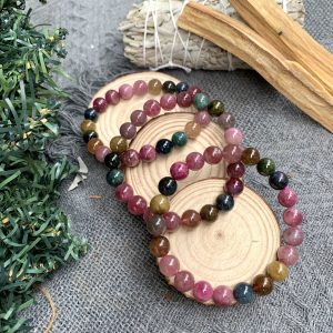 Vòng tay Tourmaline đa sắc 9mm - Vòng đơn | CADA DECOR