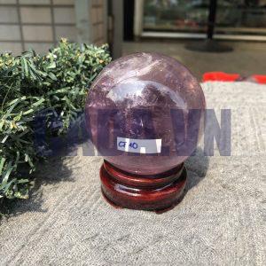 BI CẦU THẠCH ANH TÍM (CT10) - ĐK: 7,07 CM - KL: 479,6 GRAM