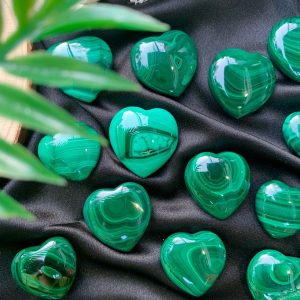 Trái Tim Đá Lông công - Malachite Heart