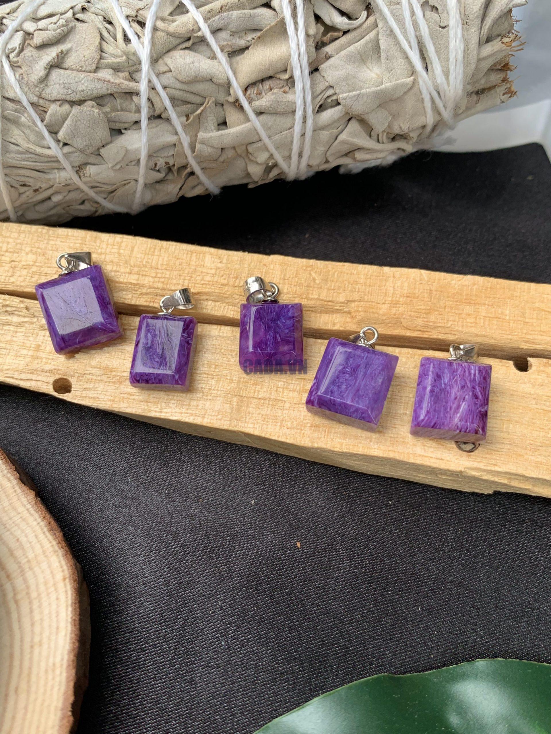 Mặt dây Đá mắt rồng Charoite
