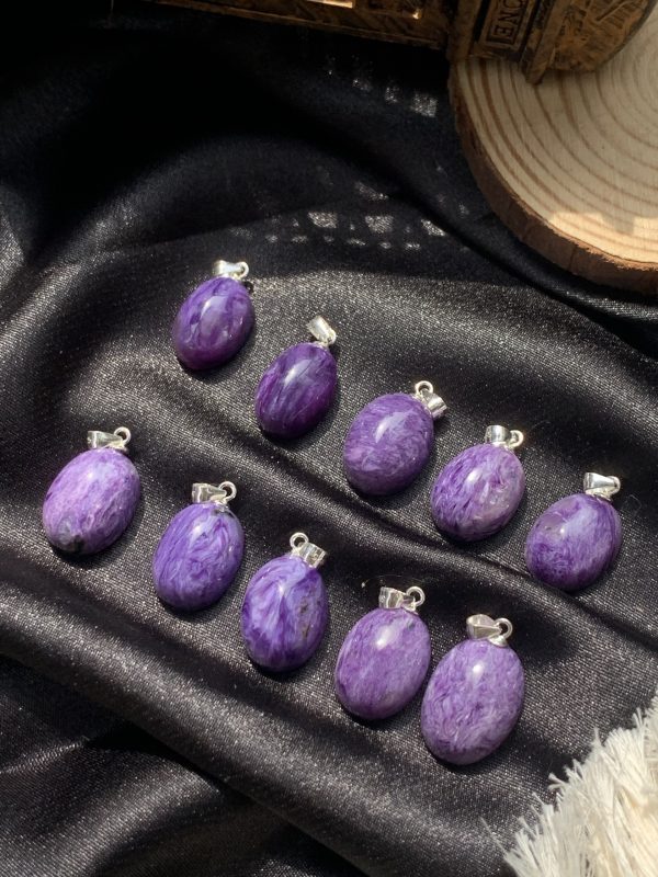 Mặt Dây Chuyền Đá Mắt Rồng - Charoite