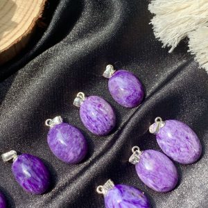Mặt Dây Chuyền Đá Mắt Rồng - Charoite