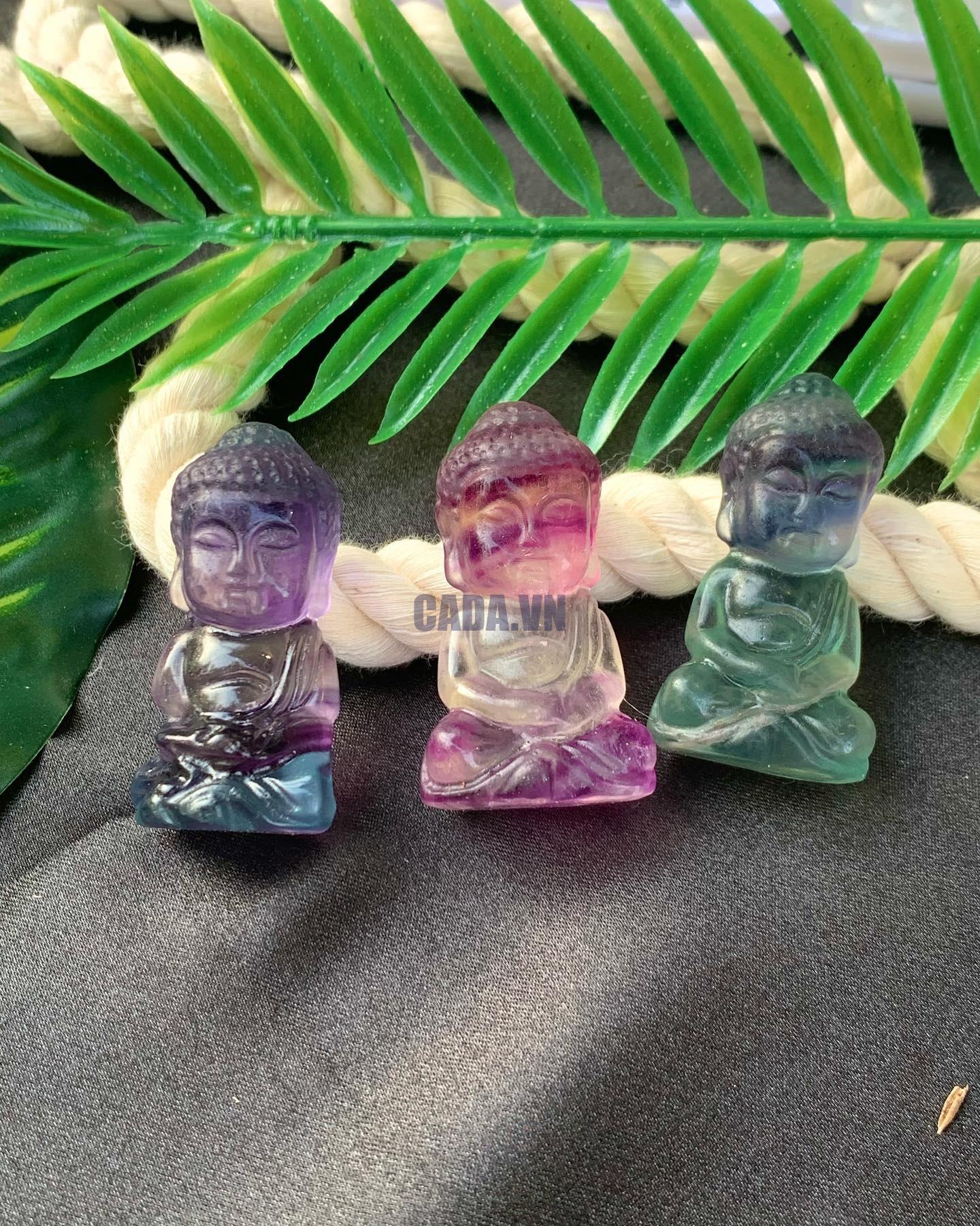 Tượng Phật Fluorite Mini - Mini Fluorite Buddha Statue