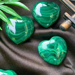 Trái Tim Đá Lông công - Malachite Heart