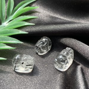 Tỳ Hưu Đá Thạch Anh Tóc Đen - Black Rutiled Quartz Pixiu