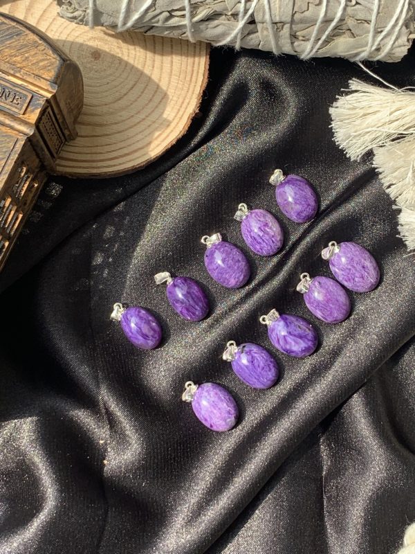 Mặt Dây Chuyền Đá Mắt Rồng - Charoite