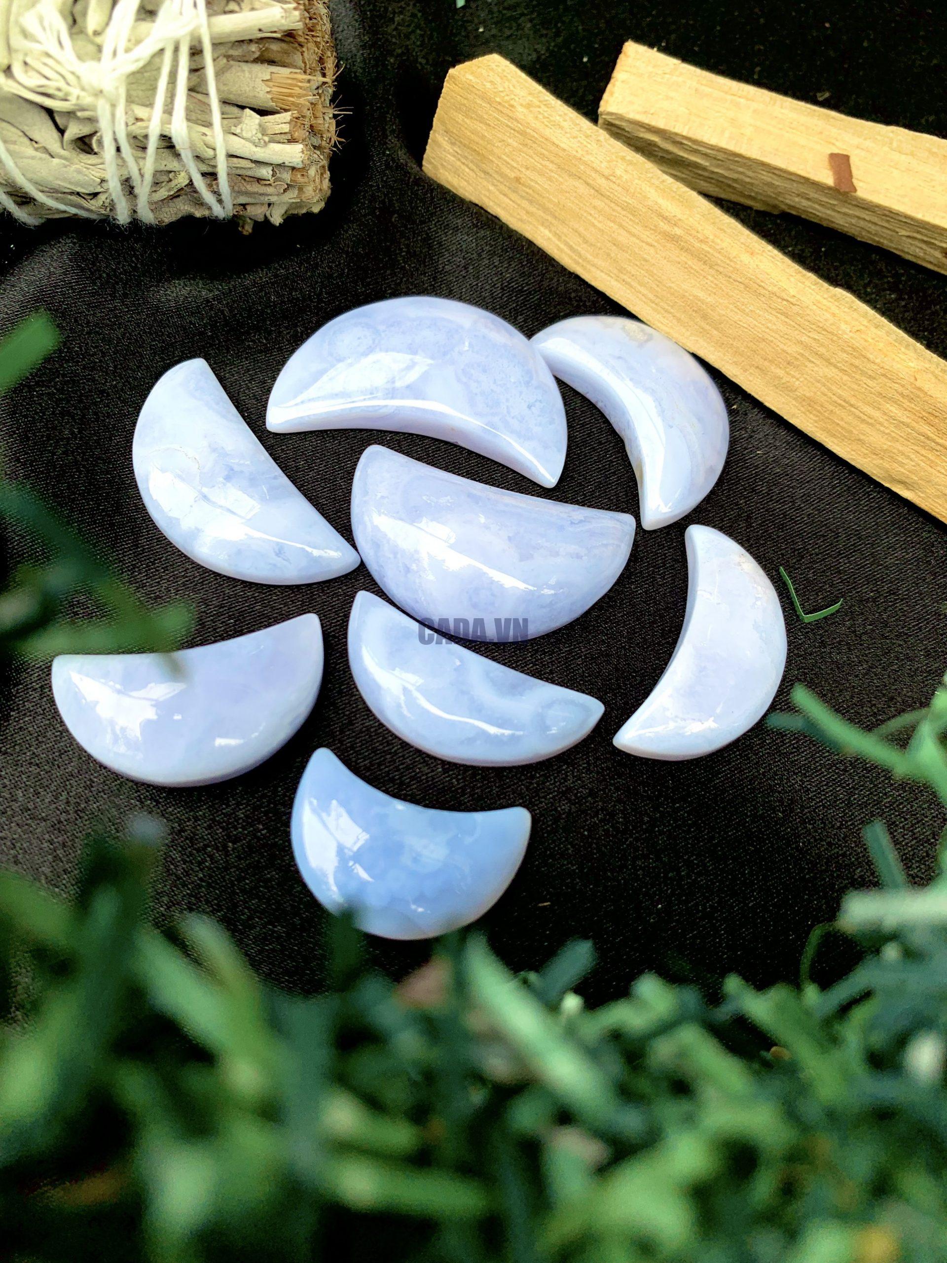 Mặt trăng Blue Lace Agate | CADA DECOR