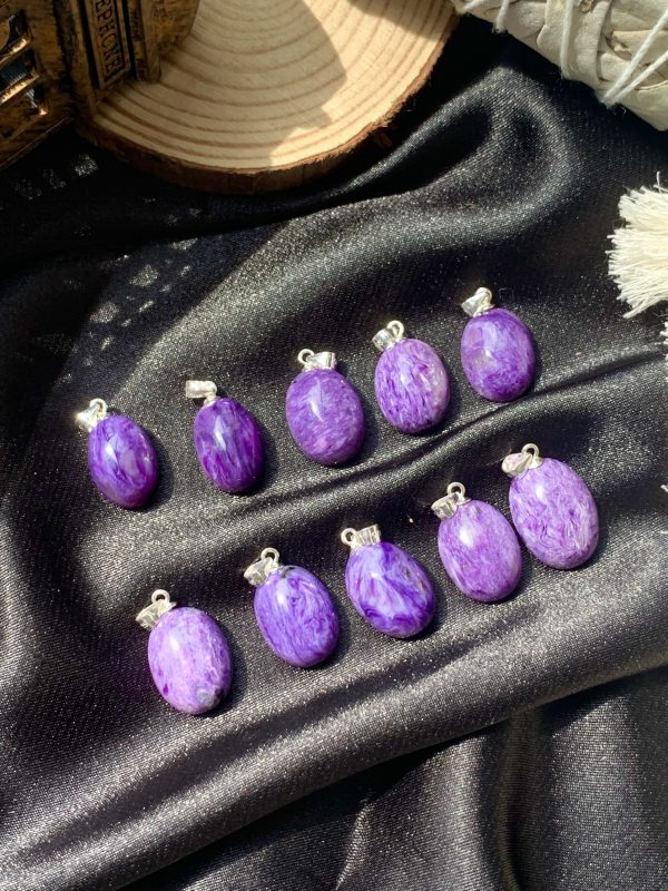 Mặt Dây Chuyền Đá Mắt Rồng - Charoite